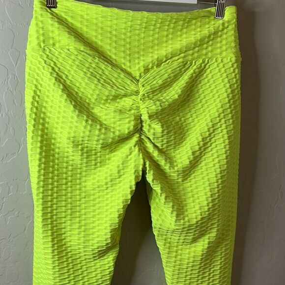 Brazilian butt enhancing leggings textured fabric sexy TikTok slimming SZ XXL - Picture 4 of 10